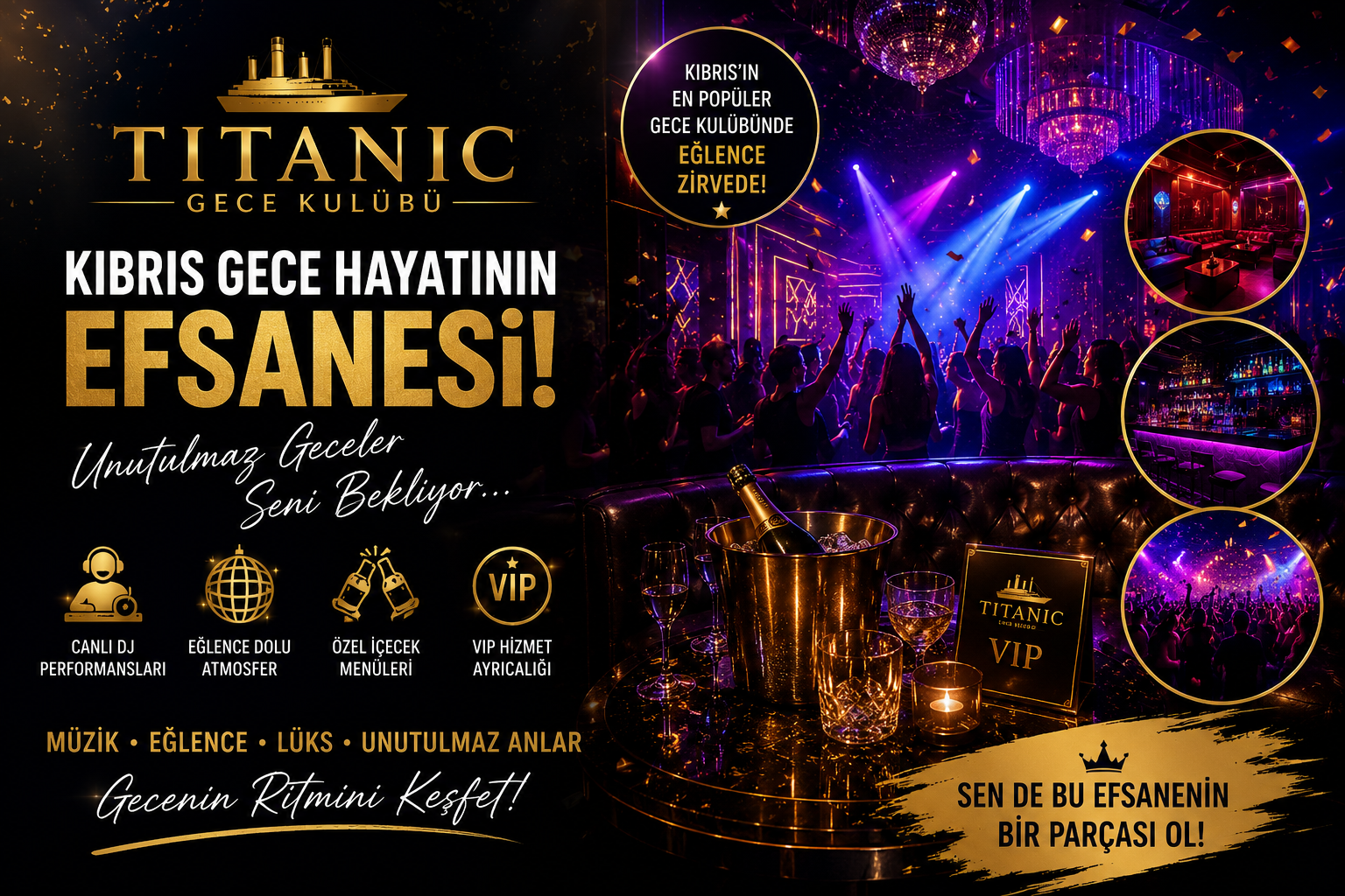 Kıbrıs Gece Hayatı | En Popüler Eğlence Mekanları ve Rehberi